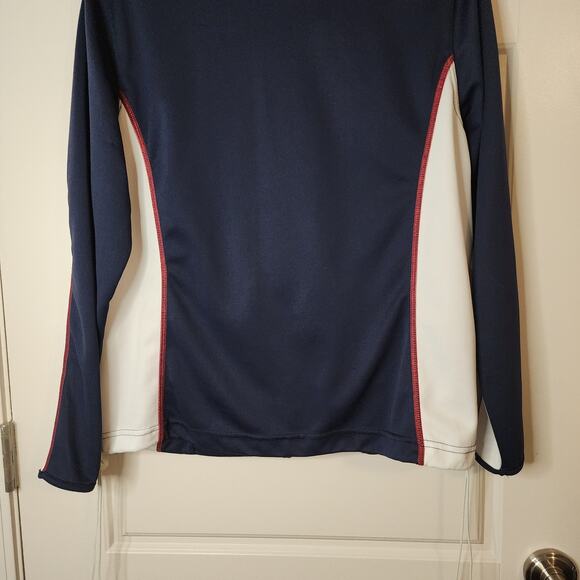 Three Hearts Jacket Womens sz Large Red White Blue Patriotic Y2K Retro - Picture 12 of 12